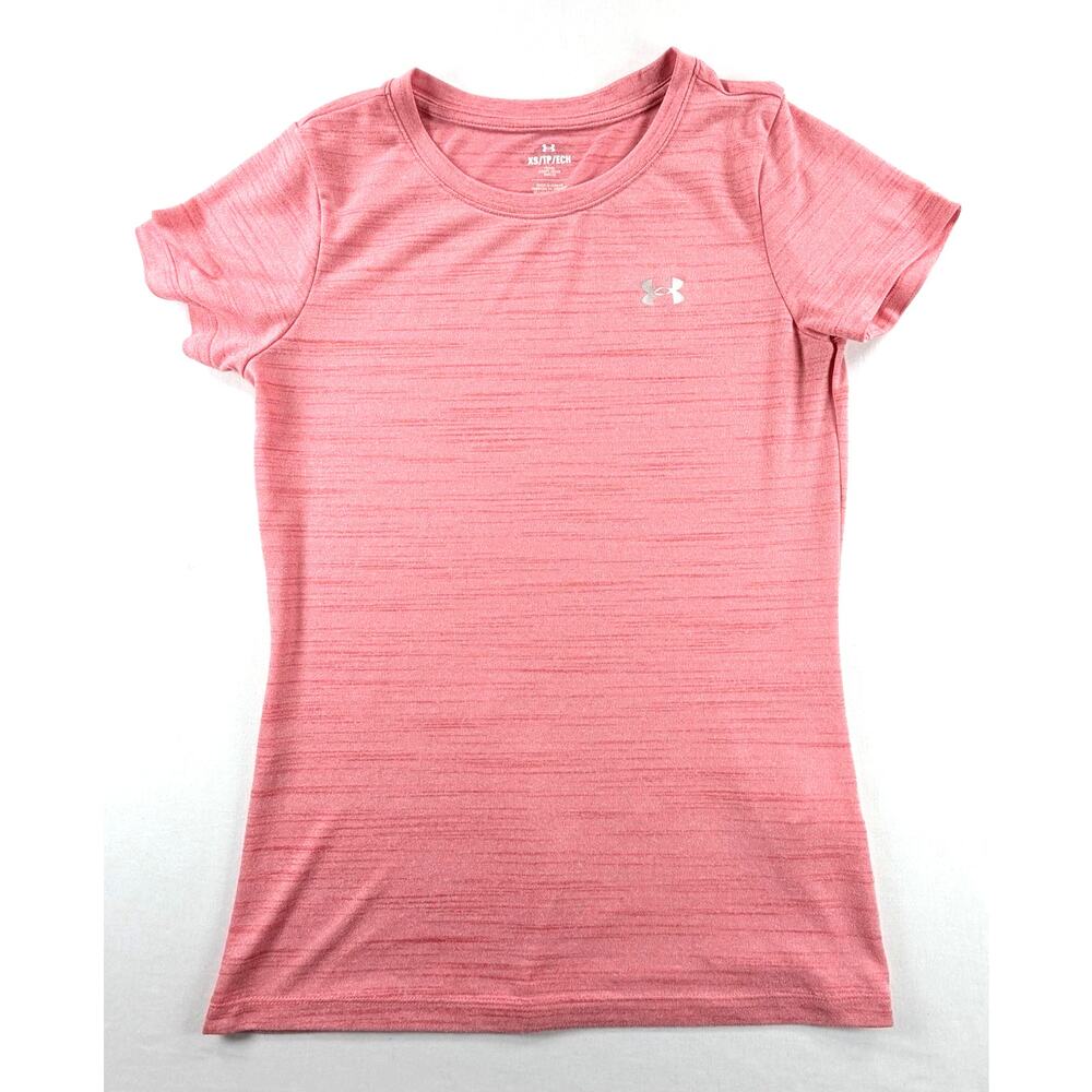 Under Armour Women's Tech Tiger Short Sleeve Athletic T-Shirt Pink Size XS